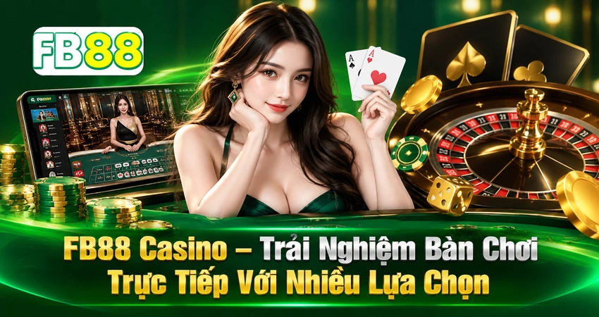 FB88 Casino – Trải Nghiệm Bàn Chơi Trực Tiếp Với Nhiều Lựa Chọn